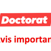 Avis important aux doctorants (LMD et Sciences) ddddd